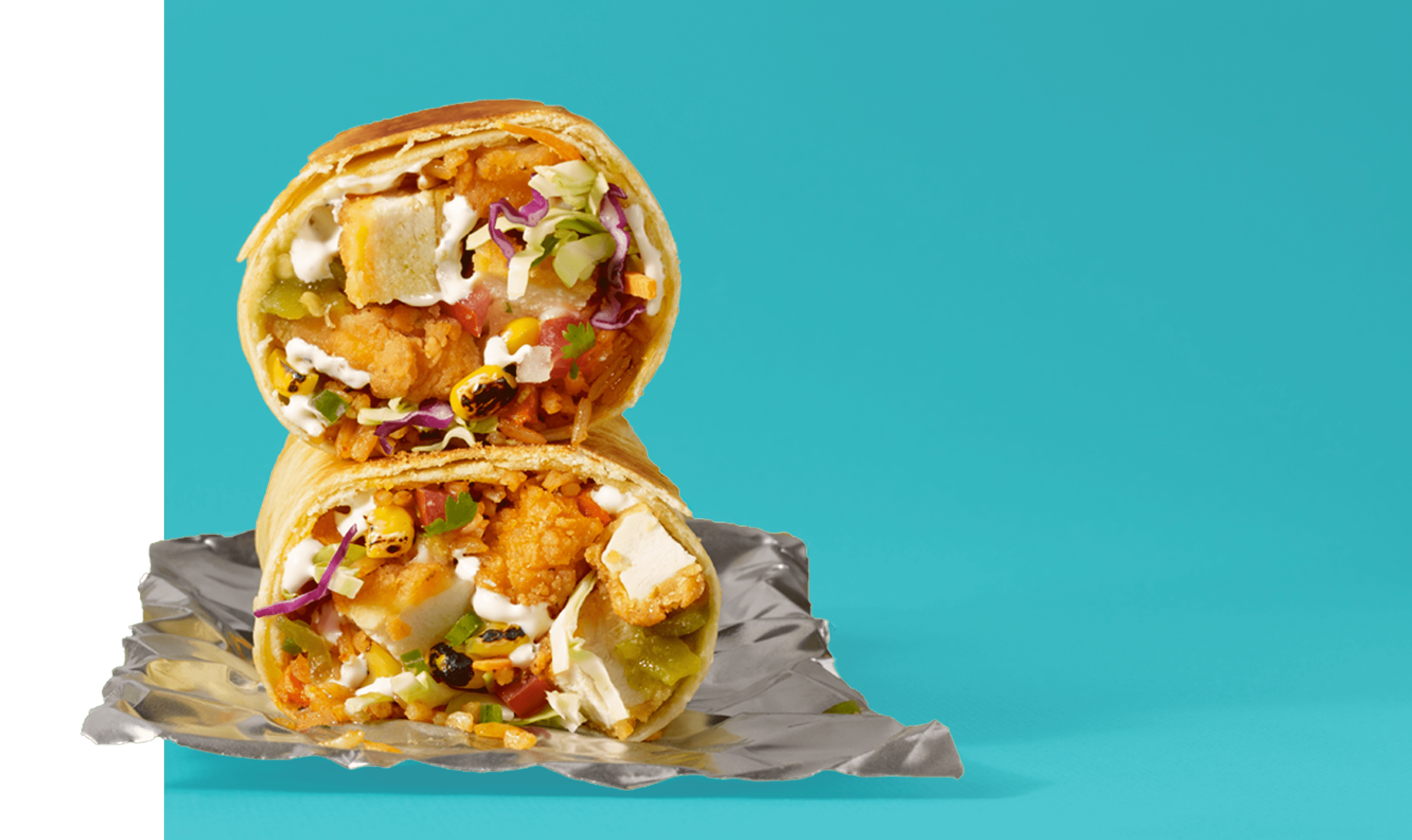 Fried Chicken Picnic Burrito